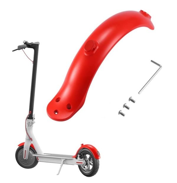 Guardabarro tracero Scooter Xiaomi Rojo - Imagen 2