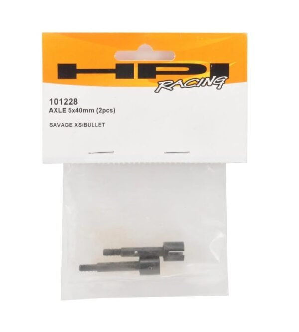 HPI101228 HPI 5x40mm Axle Set (2) - Imagen 2