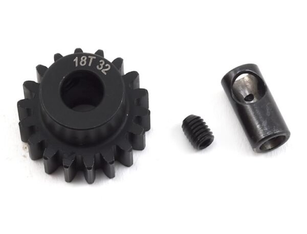 ProTek RC Steel 32P Pinion Gear w/3.17mm Reducer Sleeve (Mod .8) (5mm Bore) (18T) PTK8061