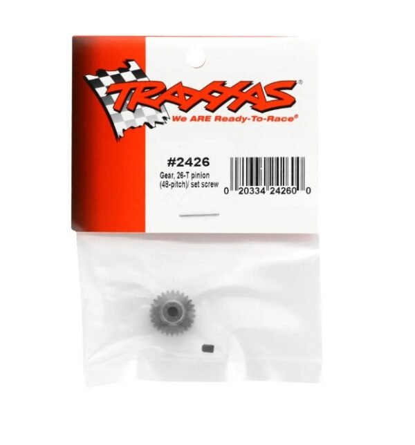 Traxxas 26T Pinion 48P with Screw TRA2426 - Imagen 2