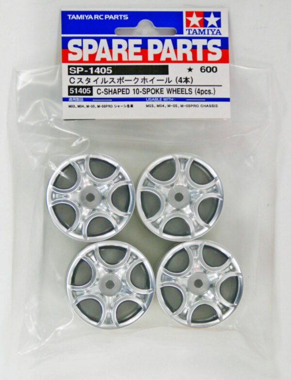 Rines Tamiya M05 M03 C-Shaped 10-Spoke 1405 - Imagen 2