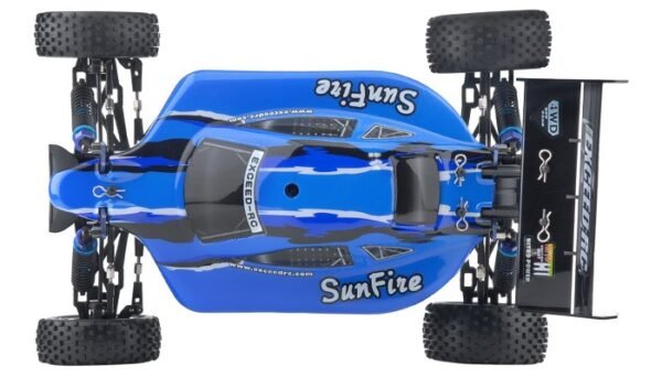 Off Road Buggy Radio Car 1/10 2.4Ghz Exceed RC color verde y azul - Imagen 7